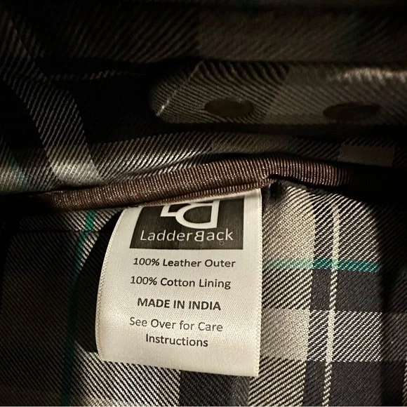 LadderBack 100% Leather Brown Rugged & Rustic Design Laptop Messenger Bag - Picture 12 of 16